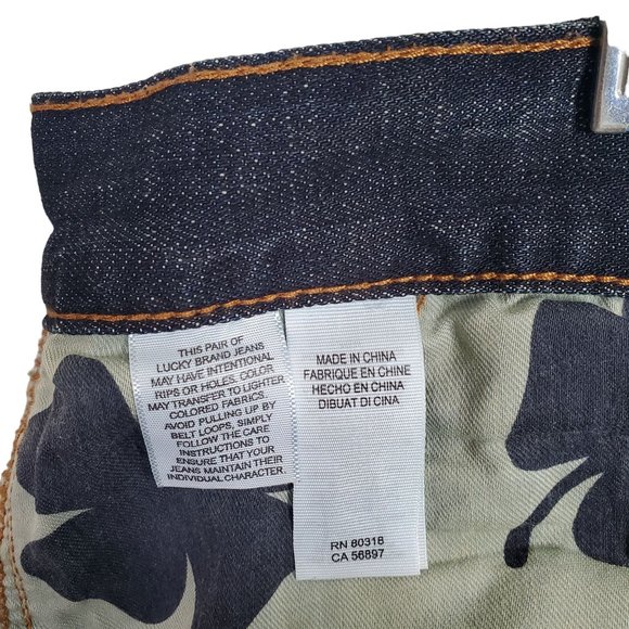 Lucky Brand Mens Size 40 x 30 Jeans Denim 221 Original Straight Stretch 5 Pocket - Picture 9 of 13